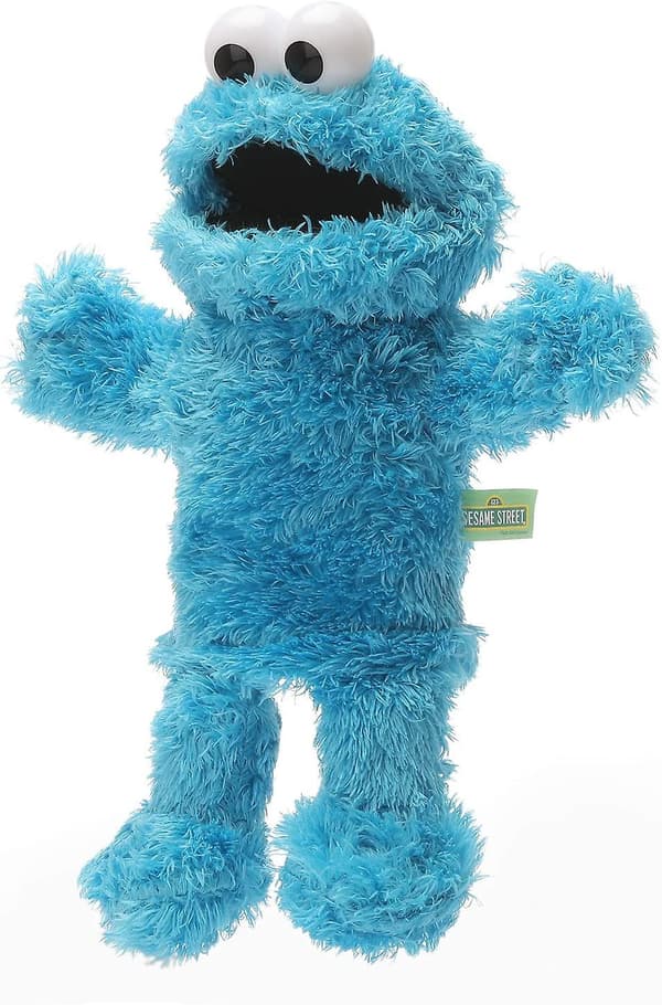 Muppet-filmen Myk Utstoppa Kosedyr Sesam Stasjon Cookie Monster Hånddukke, Blå Monster