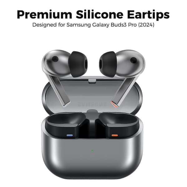3 par størrelse L silikone ørepropper til Samsung Galaxy Buds3 Pro Bluetooth-øretelefoner udskiftningsspidser