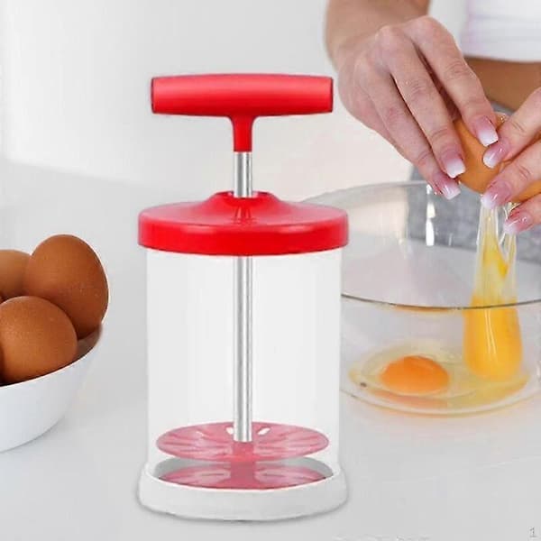 Flødeskummer Universalmixer med skridsikkert silikonegreb Håndholdt DIY flødedispenser red