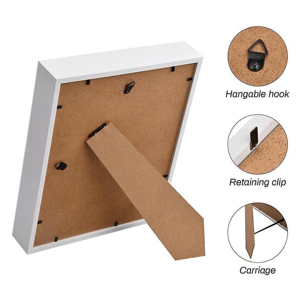 Skyggeboks A4, 5CM Dyb Boks Fotoramme til Bordplade og Væg, 3D Billedramme Displayboks til Håndværk Sort