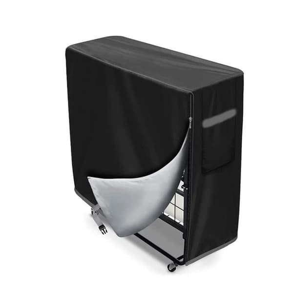 Vikbart svart överkast - 210D - 99L x 38B x 114H cm