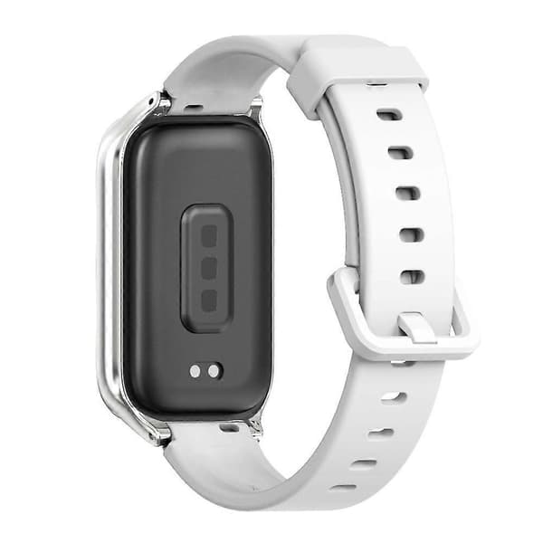 Mijobs Metal Shell Silikone Urrem til Xiaomi Smart Band 9 Active / Redmi Band 3