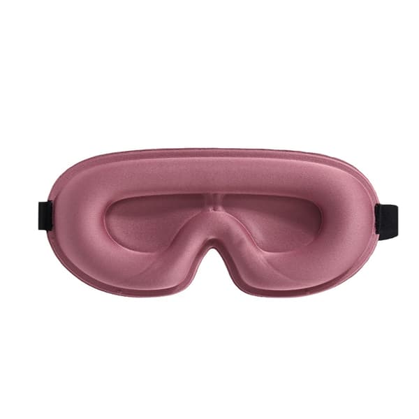 3D øyemaske for søvn - Myk, komfortabel og justerbar for totalt mørke og avslappende søvn Svart Pink