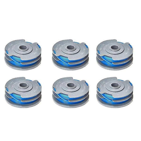 6 stk. til Fl289 Trimmerline Trimmerspole 1,65 mm Dobbelt Autofeed Spole & Line til Trimmer (FW)