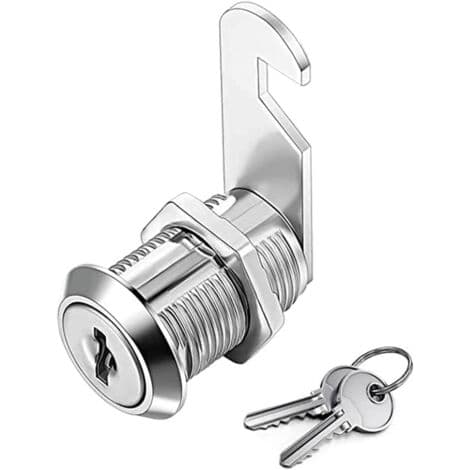 Kamcylinderlås, skåpdörrlås, kamlåscylinder för brevlåda, 30 mm