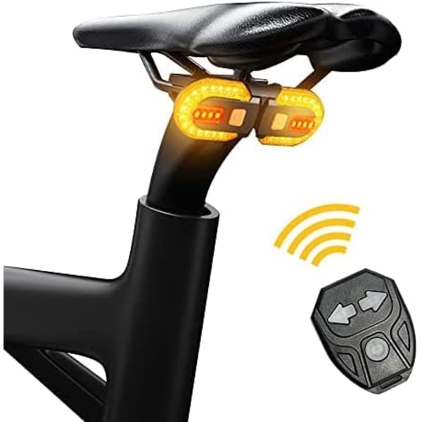Lyse for- og bagblinklys til cykel IPX7 Vandtæt