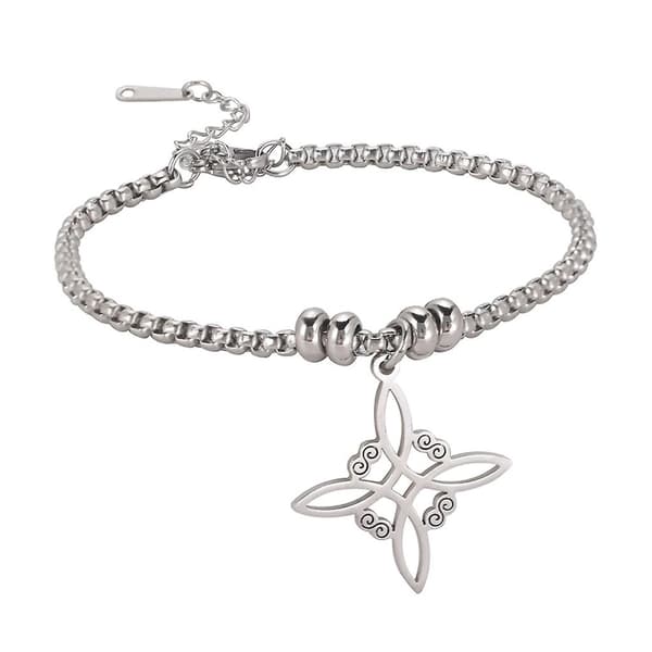 Hekseknute armbånd kvinner armring kvinnelig armring rustfritt stål materiale