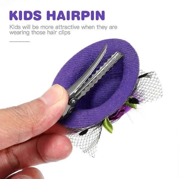 12 stk. Hatte Børn Mini Hatteclips Mini Hårspænder Hat Hårspænder Mini Børnehat Hårnål Hat Hårspænder