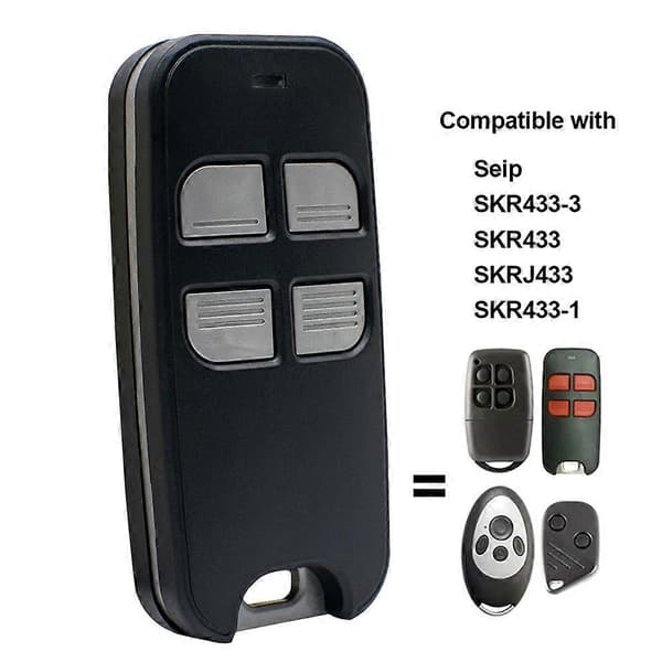 Garagedørfjernkontroll for SEIP SKR433-3 433.92MHz rullende kode sender