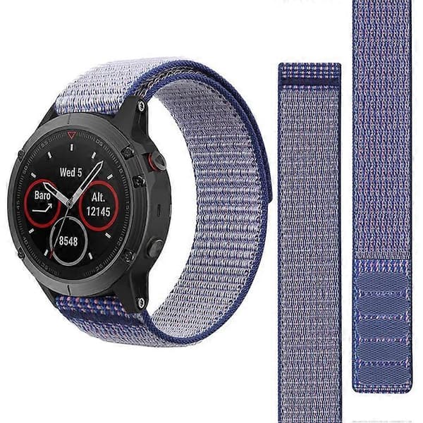 Kompatibel med Garmin Forerunner 965 / 955 / 945 / 935 Justerbar Urrem Syet Nylon Loop Håndledsrem