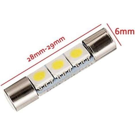 DE-lampor för belyst sminkspegel 5630 3SMD, vit, solskydd med inre sminkspegel