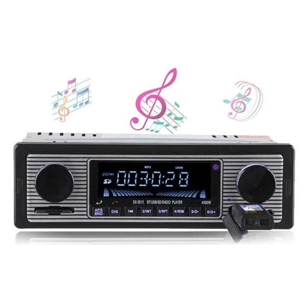 Bluetooth Bilstereo MP3-spelare med FM Aux-ingång och SD/USB