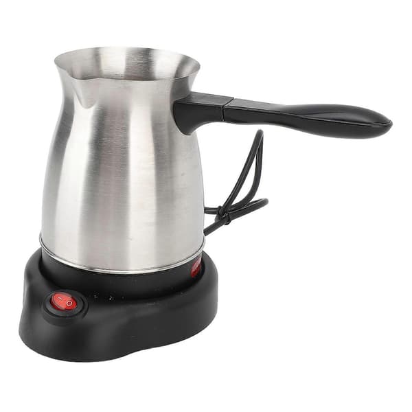Elektrisk Tyrkisk Kaffemaker 600ml Rustfritt Stål Elektrisk Tyrkisk Kaffe Maskin