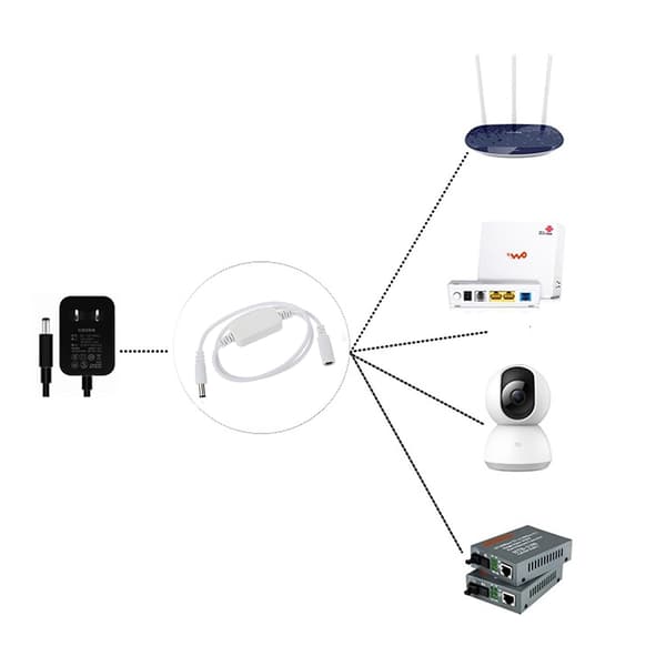 24-timers router-genstarter 5V-15V 5.5x2.1mm til trådløs Wifi Repeater Modem
