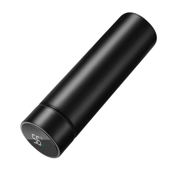 Rustfrit stål USB Mobil Power Termokande, Smart Kedel, LCD Temperaturdisplay