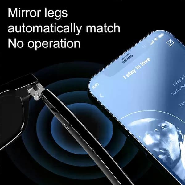Smarte briller kamera & Bluetooth solbriller åben øre højttaler headset hovedtelefon