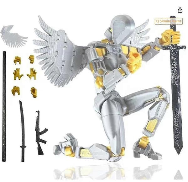 T13 Actionfigur Titan 13 Actionfigur Robot Actionfigur 3D-tryckt