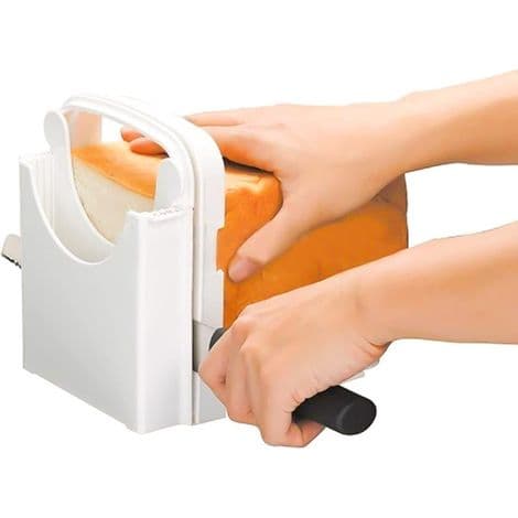 Brödskärare - Justerbar skärguide - Vikbart ABS-material - För hembakat bröd och kakor - 1 styck
