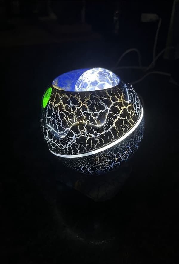 Dinosaur Projektor LED Lampe Æg Stjernehimmel Natlys Bluetooth Stemningslampe Blue