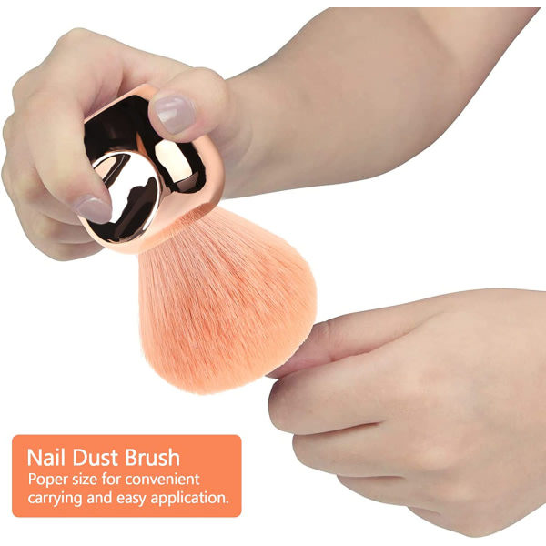 Nail Dust Brush, Fjern Akryl Nail Powder Mak