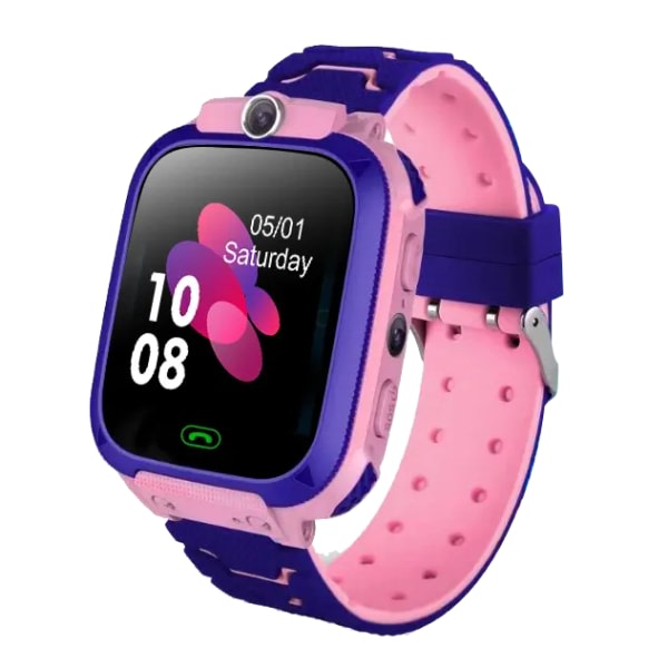 Barns smart watch mobiltelefon anti-förlorad LBS spårning smart armband 2G gps watch(Rosa)