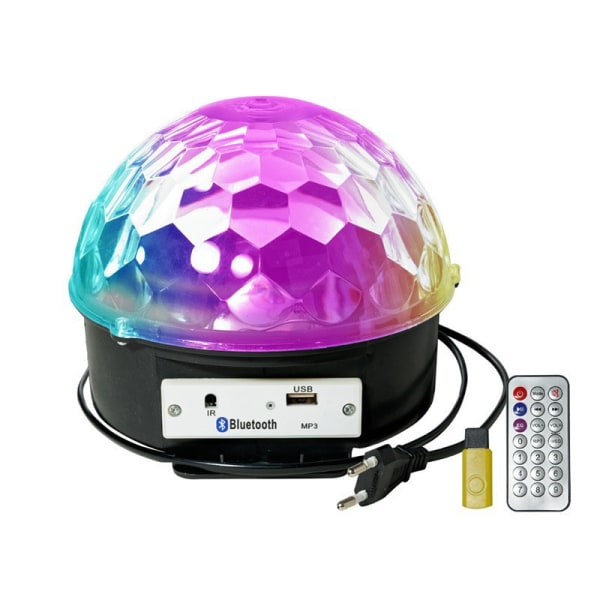 Disco Light med Bluetooth og Høytalare - LED Light - RGB Svart