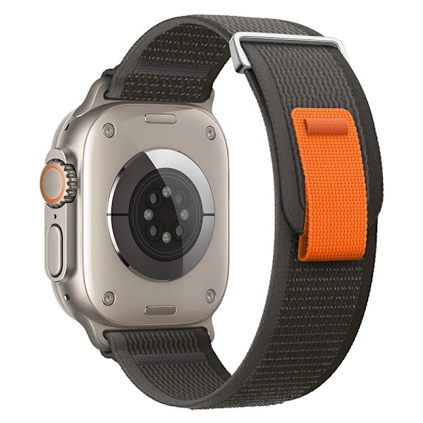 Trail Loop-reim for Apple Watch Band 44mm 40mm 45mm 41mm 42 44 45 mm Sportsarmbånd iwatch Ultra 2 49mm series 9 8 se 7 6 5 4 3 svart grå black gray black gray 01 41mm 40mm 38mm