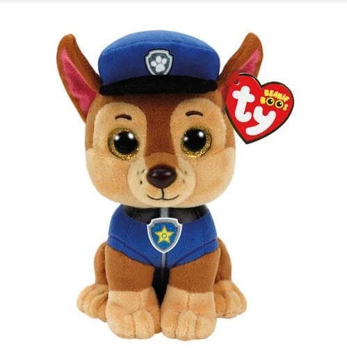 Paw Patrol Ty Pehmolelu Chase 17 cm - paimenkoira - FF-