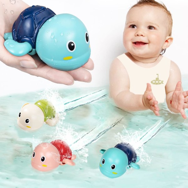 heja heja! Söta badleksaker för badsköldpaddor för småbarn och barn (8