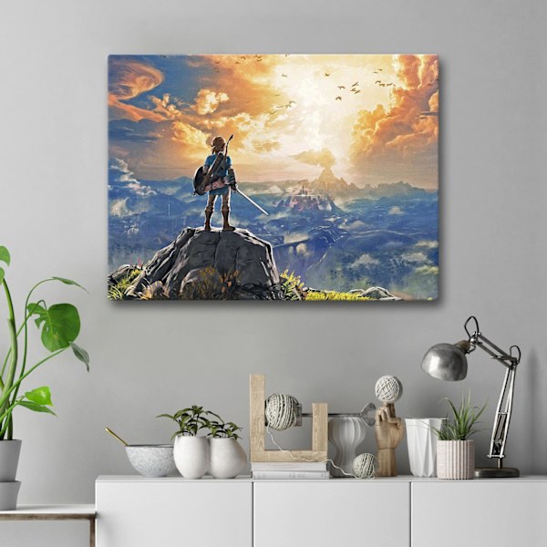 Lerretbilde / Bilde - Legend of Zelda - 40x30 cm - Lerret Multicolor multifärg