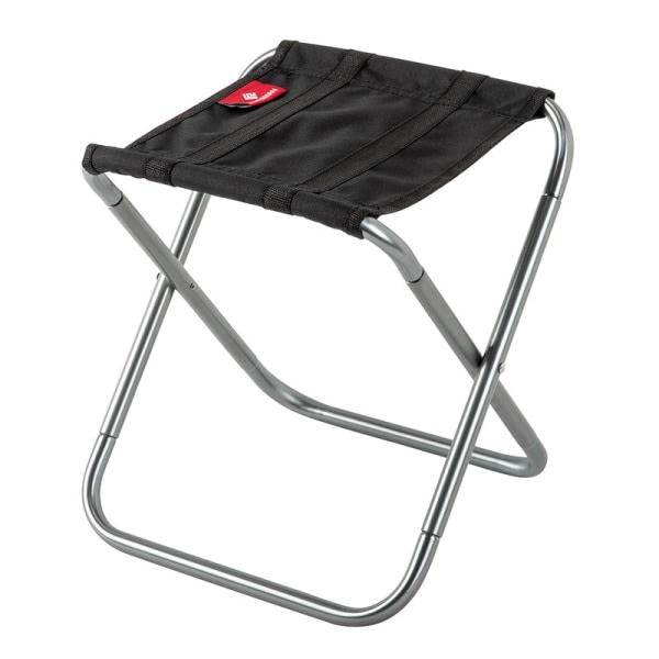 Sammenklappelig campingstol, transportabel campingstol - sølv