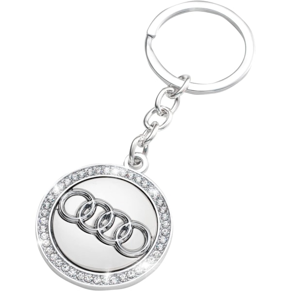 Audi nyckelring med logotype nyckelring diamanttilbehør passende for