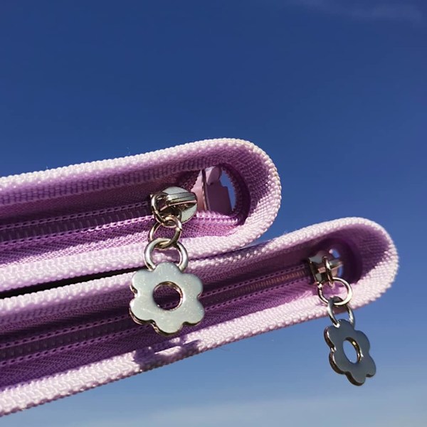 A6 Ringpärmomslag Transparent PVC Notebook Skal med Dragkedja Glitter Planner Pärm Mapp Sparkling Budget Pärm för Kontant Budget System Lila Purple A6