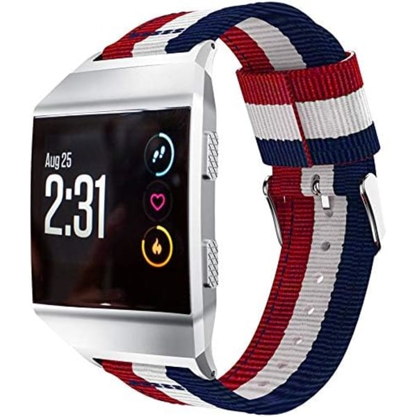 Classicase-kompatibel med Fitbit Ionic Watch Strap, Nylon Sport Loop Band Armband