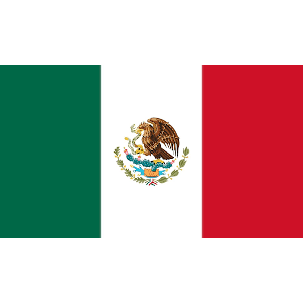Meksikansk flagg Mexico 100 Mexiko