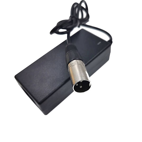 36V oplader 42V 2A elcykel litiumbatterioplader til 36V litiumbatteripakke med 3-benet XLR-stik/kontakt - XF3-