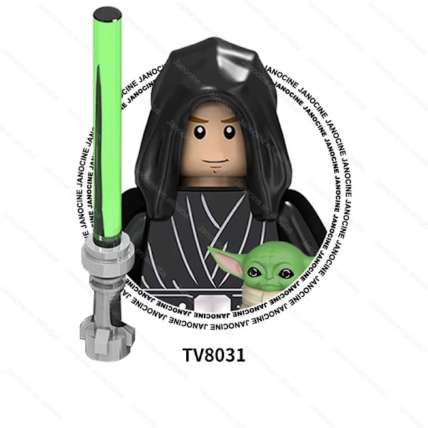 SW Rymdkriget Darth Mini Actionfigurer Klonsoldat Droider Jedi Anakin Skywalker Byggklossar i Plast Set Barnpresent TV8031