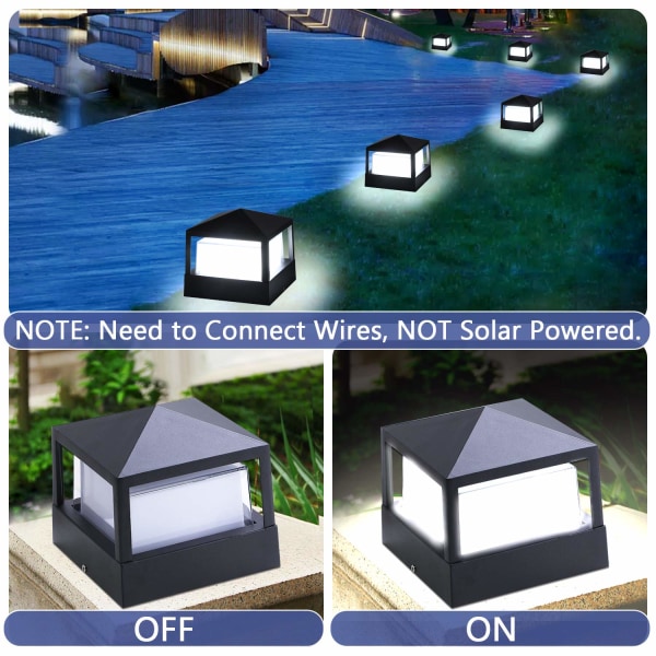Solar Light Outdoor, Solar Garden Light, 12 LED-grundbelysning,