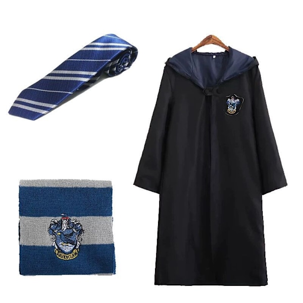 Harry Potter Cosplay Kostym Unisex Vuxen/Barn Gryffindor Kappa Vuxen S Ravenclaw Ravenclaw Ravenclaw Adult M