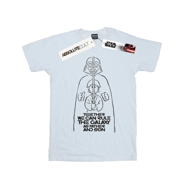 Star Wars Herre Rule The Galaxy T-Shirt 5XL Hvid 5XL