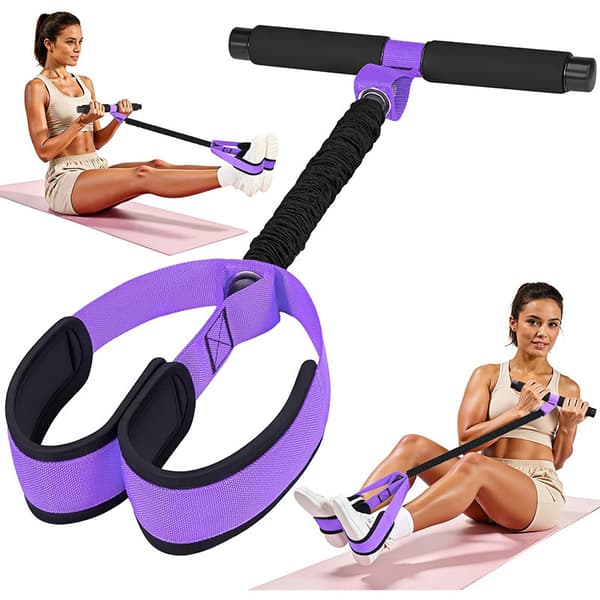 Fodpedal-modstandsbånd til mavebøjninger, bentræner til hjemmetræning 2