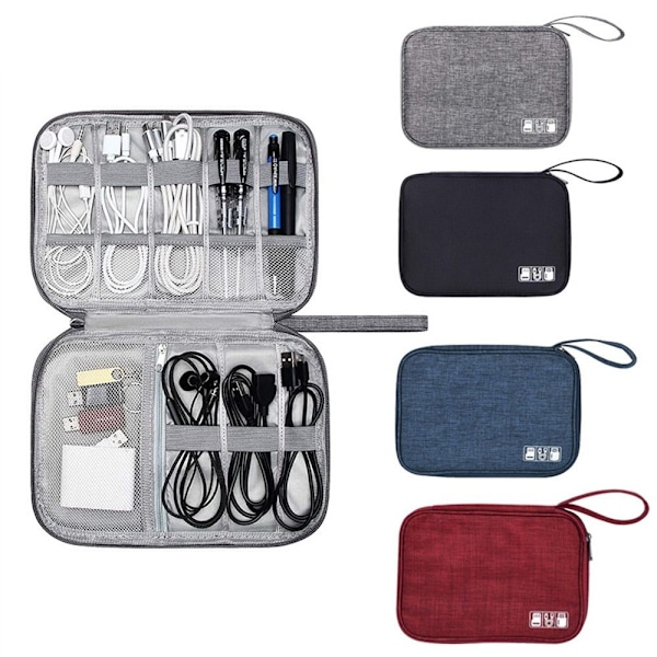 Digital oppbevaringsveske USB-kabelvesker FARGE 4 - spottsalg color 4