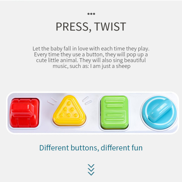 Baby 6 till 12-18 månader, musikaliska popup-leksaker i 9 månader