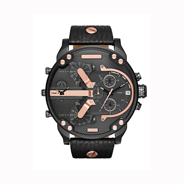 Klocka Personlighet Stor Urtavla Klocka Trend Metall Quartz Klocka 7348 steel strip