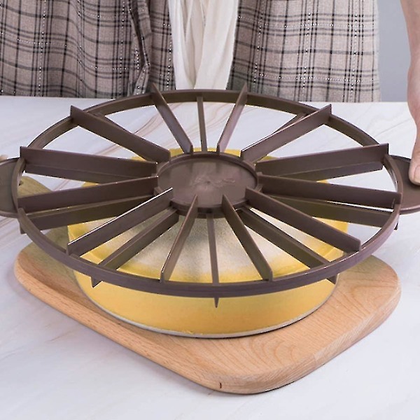 Kagedeler, husholdningsrund 10/12 stykker brøddeler, lige portionsdeler, skæremarkør, bageværktøj