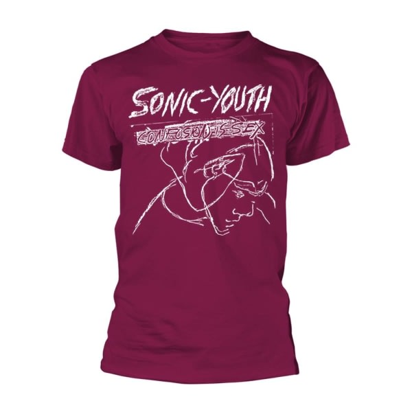 Sonic Youth Unisex Adult Confusion Is Sex T-shirt S Maroon Maroon S