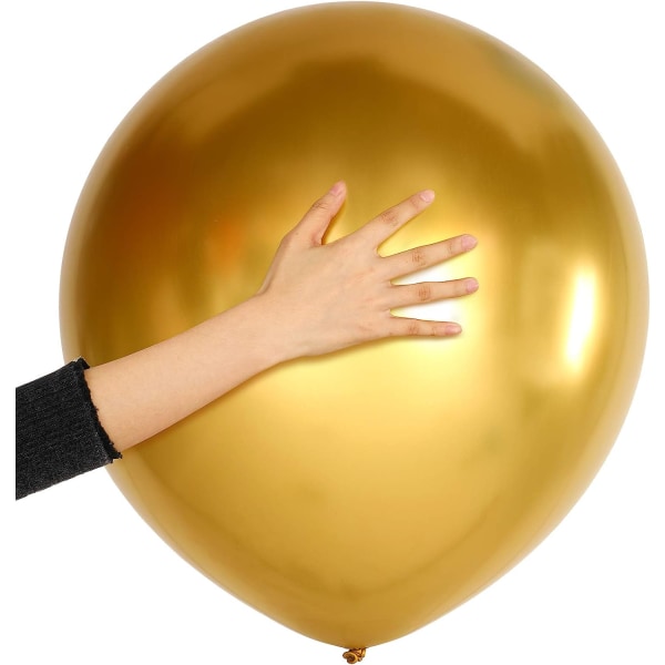 25 delar 18 tums metallballonger Glansande latexballonger för Bir