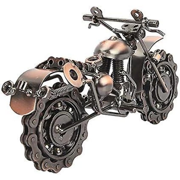Motorsykkel modell Vintage bronse motorsykkel ornamenter med tannhjul for motorsykkel samling