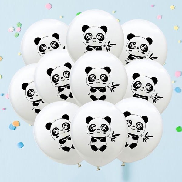 20 stk 12 tommer trykte latex balloner Panda mønster balloner Hjem dekoration til fest fødselsdag