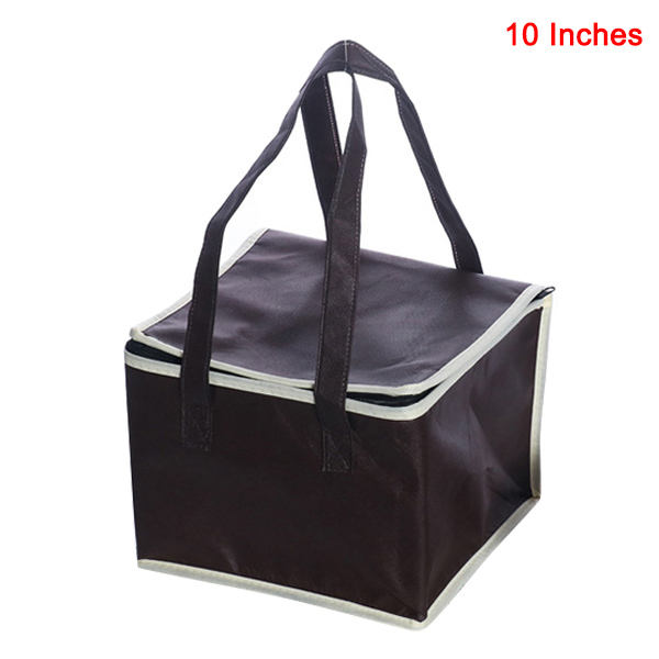 Pizzakassi Eristetty Ruokakuljetuslaukku Takeaway Tuoreuden Säilyttävä Alumiinifolioeristetty Kassi Coffee 10 Inches 35*35*22